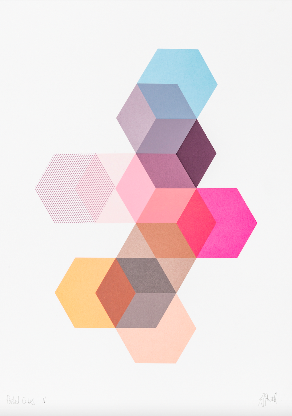 Pastel Cubes IV