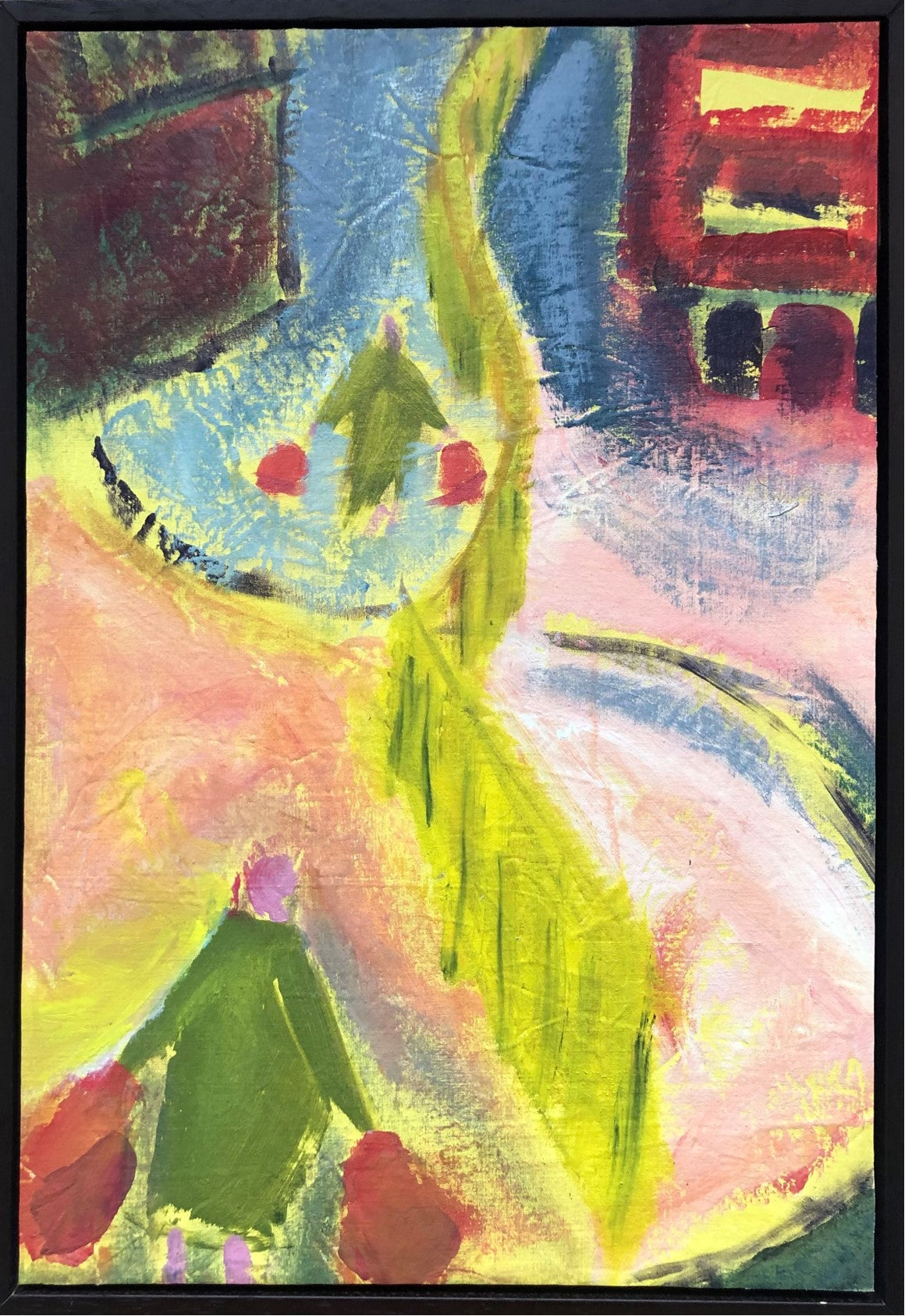 Woman with Pink Bags