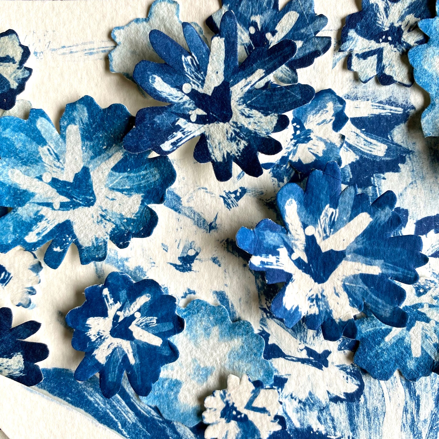 Blue Vase Of Cornflowers