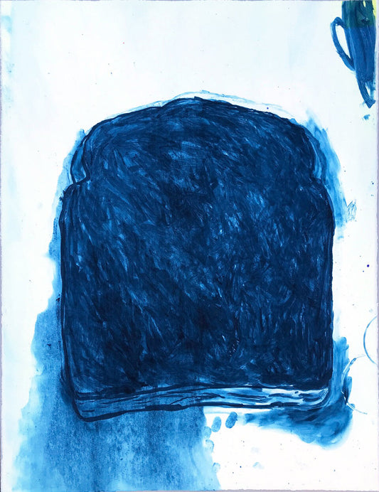 A Slice of Burnt Toast #blue