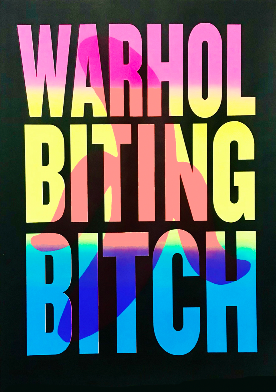 Warhol Biting Bitch, black